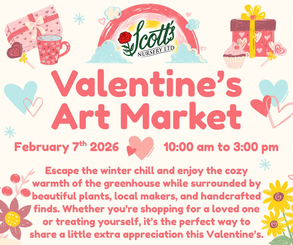 Valentine Art Market at Scott's Nursery,  2192 Route 102 Hwy, Lincoln, NB, Canada
